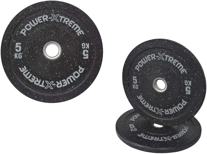 POWER-XTREME Hantelscheiben | Bumper Plates | Gewichtsscheiben | 50mm | Gummigranulat | Grössenauswa