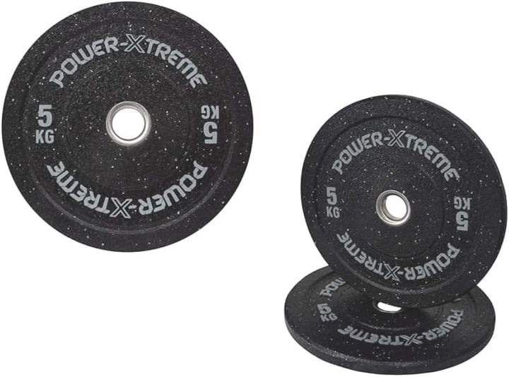 POWER-XTREME Hantelscheiben | Bumper Plates | Gewichtsscheiben | 50mm | Gummigranulat | Grössenauswa