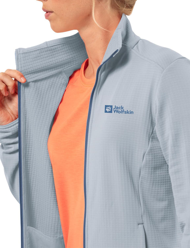 Jack Wolfskin Damen Kolbenberg Fz W Fleece-Jacke S Soft Blue, S Soft Blue