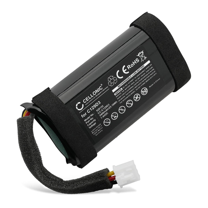 CELLONIC, Lautsprecherakku kompatibel mit Bang & Olufsen BeoPlay A1 (3400mAh, 7.4V) Ersatzakku C129D