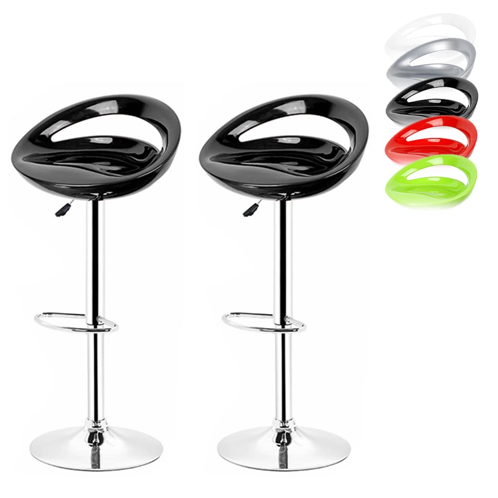 XDAILUYYDS Barhocker 2er Set aus ABS-Kunststoff, Minimalistische Leisure, Drehstuhl, Höhenverstellba