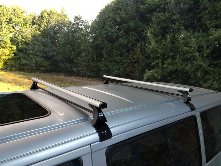 Cruz Kompatibel mit VW T4 MK4 Aluminium Dachträger Alu Cargo AF, Silber