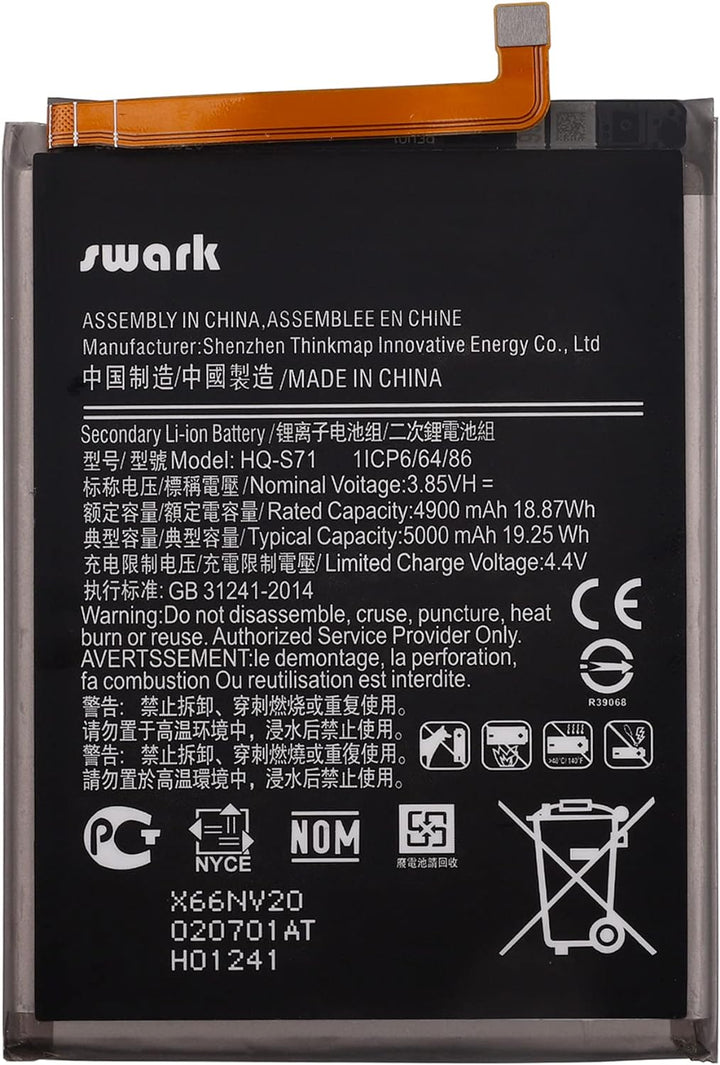 Swark Akku HQ-S71 Kompatibel mit Samsung Galaxy M11 SM-M115F M115F with Tools