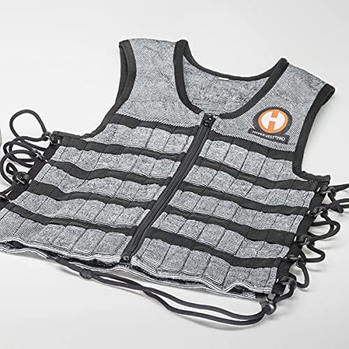 HYPERWEAR Uni Erwachsene Hyper Vest Pro gewichtete Weste, Schwarz / silberfarben