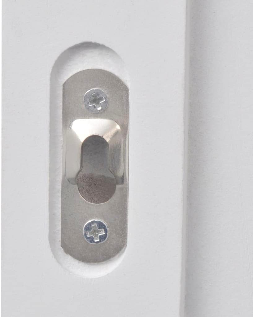 Hothingwell Garderobenständer, 2 Stück, weiss, Barockstil, 3 Kleiderhaken | Hochwertiger Stahl, für