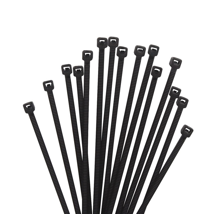 XINGO 1000 Stück Kabelbinder Schwarz, 200mm x 2,5mm, 8,1 kg Zugfestigkeit, kleine Grösse, UV Beständ
