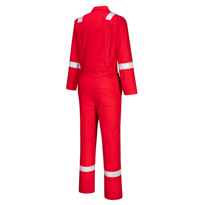 Portwest Iona Baumwoll Overall, Grösse: XL, Farbe: Rot, C814RERXL Rot XL, Rot XL