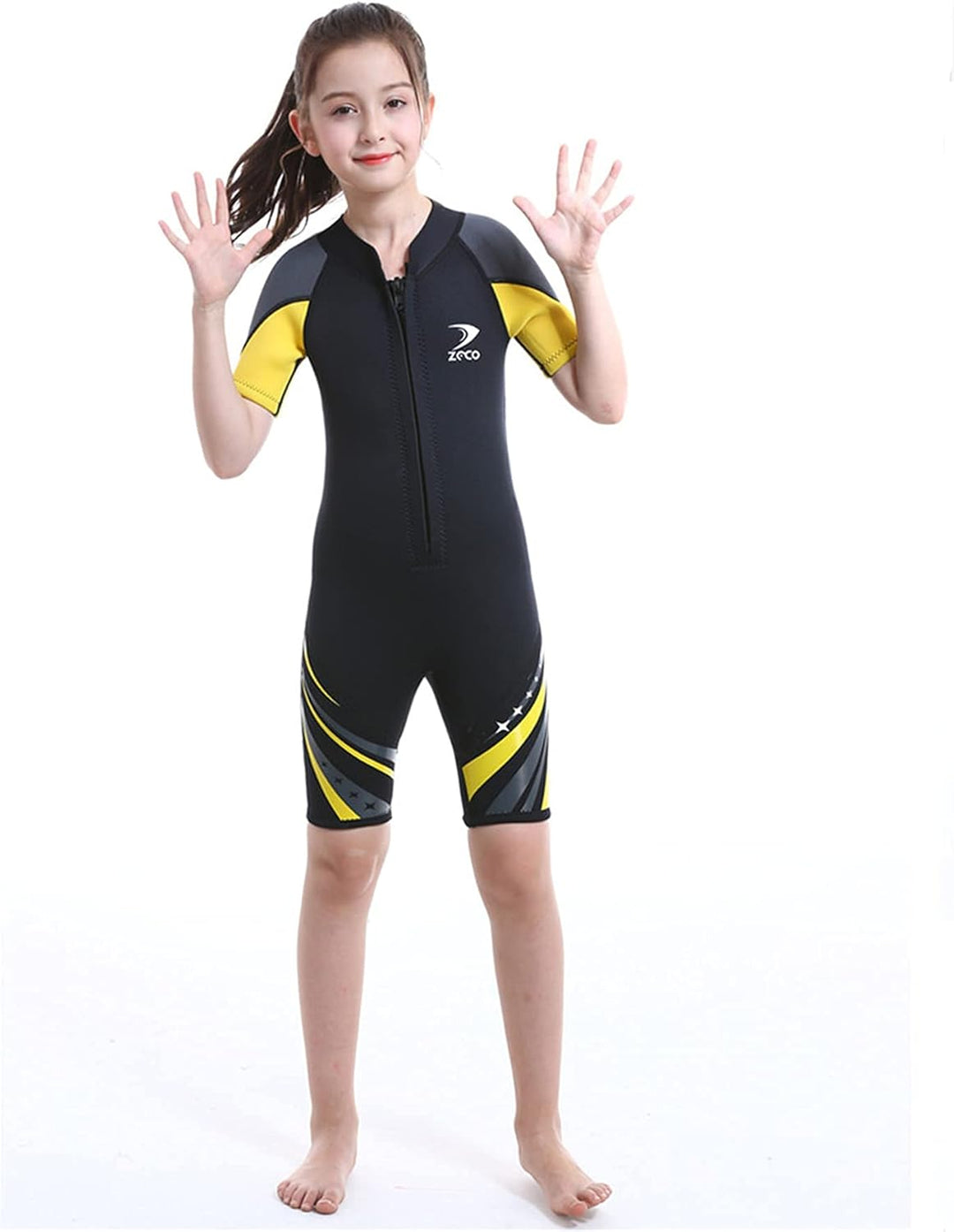 ZCCO Neoprenanzug Kinder, Kids Neoprenanzug 2.5mm Neopren Thermal Badeanzug, Neopren Front Zipper Ta