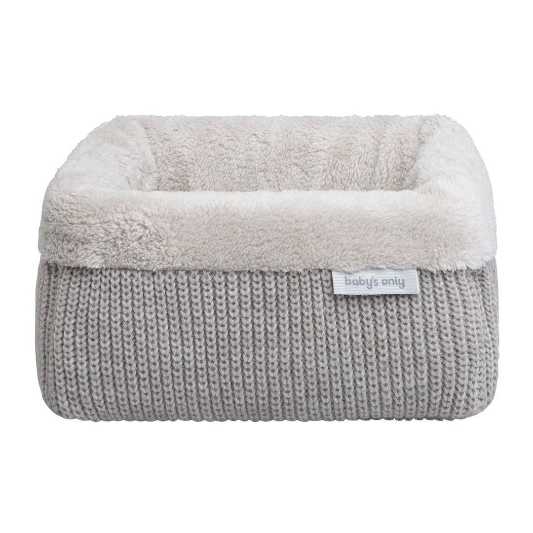 BO Baby's Only - Körbchen Hope - Wickeltisch Organizer - Gestrickte Aufbewahrungsbox für Kinderzimme