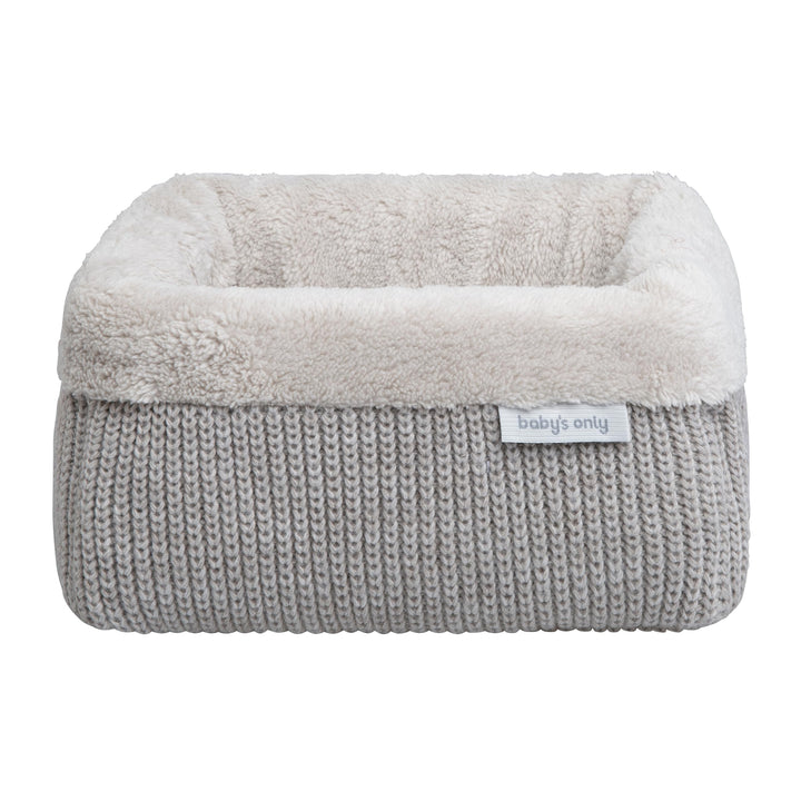 BO Baby's Only - Körbchen Hope - Wickeltisch Organizer - Gestrickte Aufbewahrungsbox für Kinderzimme