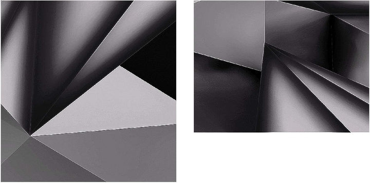 Runa Art Wandbild XXL 3D Effekt Wohnzimmer 200 x 80 cm Schwarz Weiss 5 Teilig - Made in Germany - 50