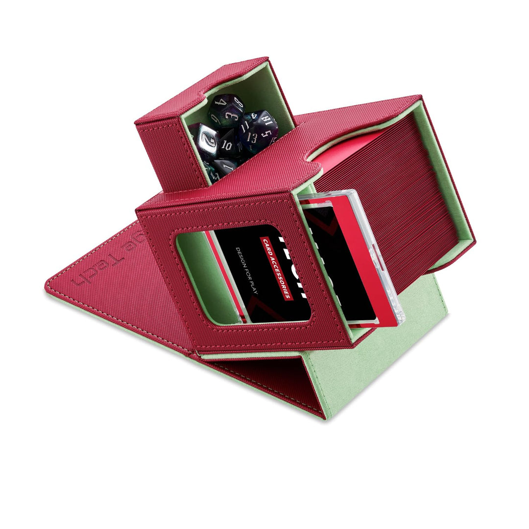 Mage Tech Commander Deckbox für MTG - Patentiertes Design, Commander Display, passt für 100 doppelt