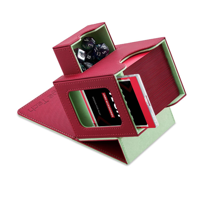 Mage Tech Commander Deckbox für MTG - Patentiertes Design, Commander Display, passt für 100 doppelt