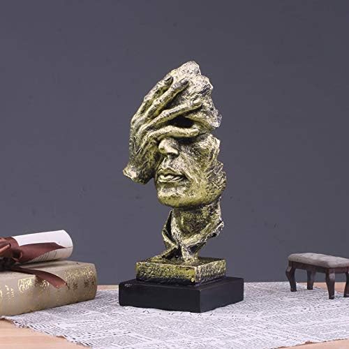 LEPENDOR Abstrakter und kreativer Schreibtisch Dekorationen Die Gesichtsdenker Statue, Handgefertigt