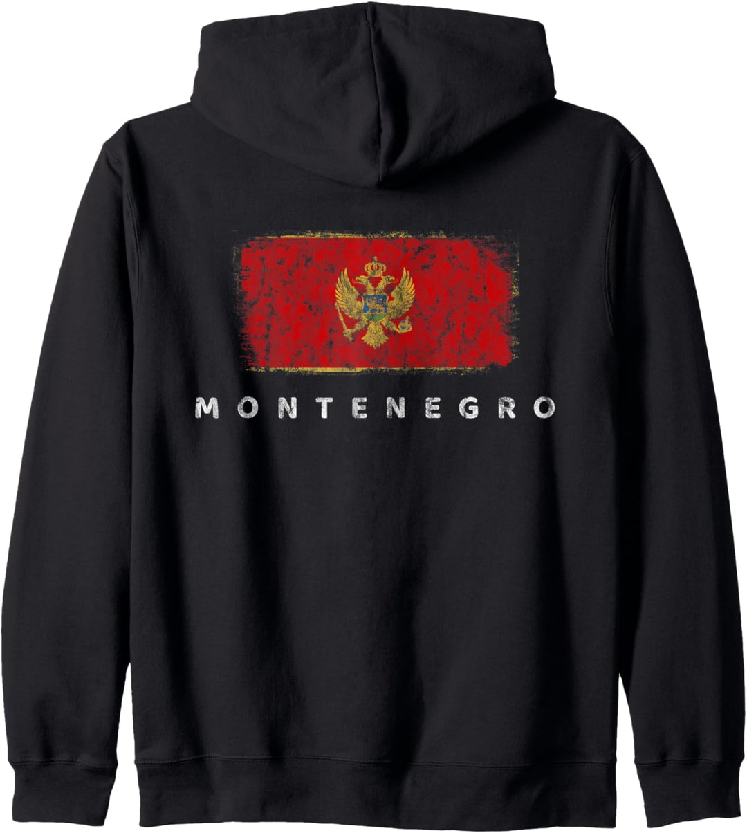 Montenegro Flagge Montenegrinisch Balkan Stolz Jugoslawien Kapuzenjacke