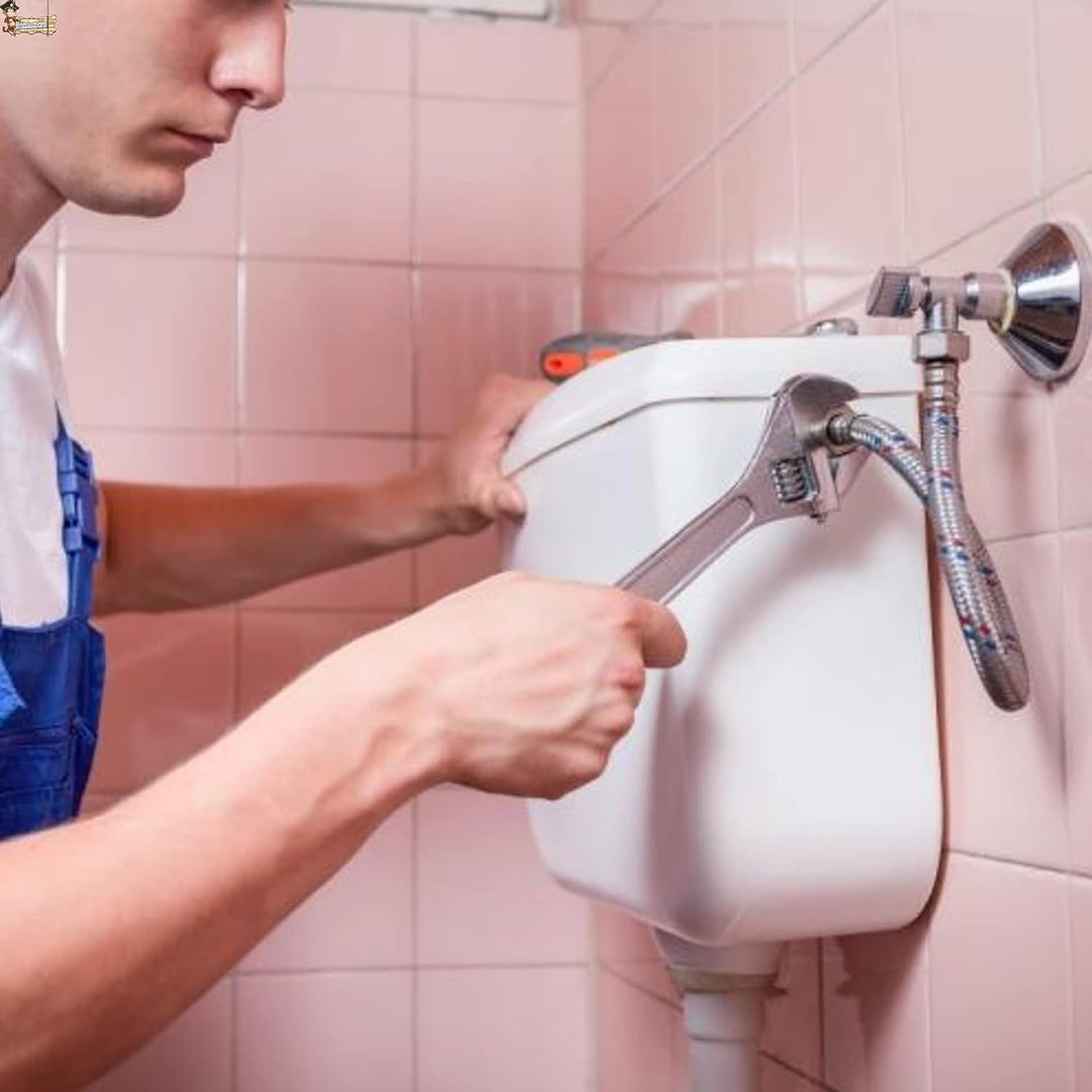 BricoLoco Flexibler Wasserschlauch für WC-Spülbecken, Waschbecken, Küche, Badezimmer, Edelstahl, Ans