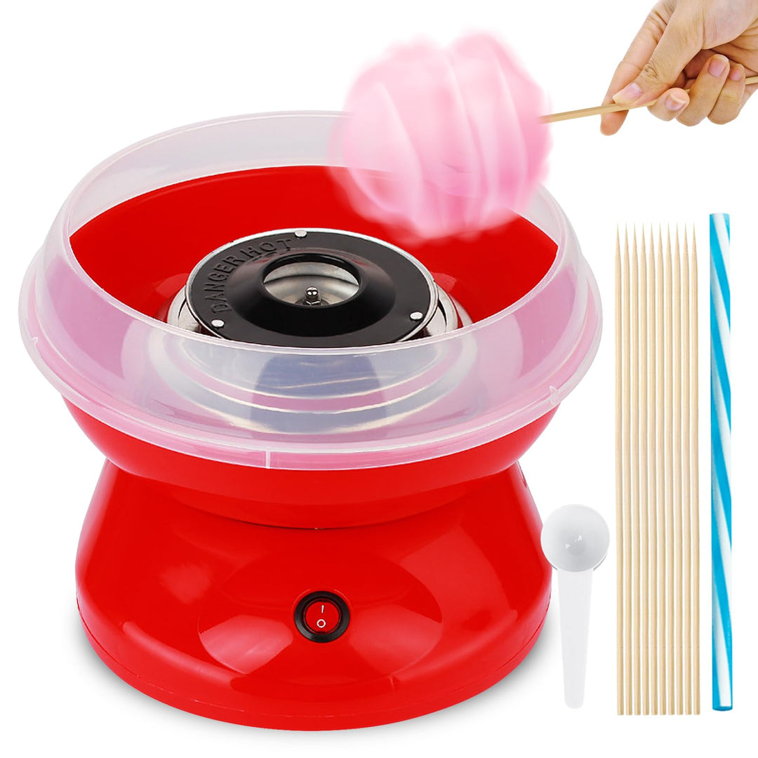 Zuckerwattemaschine, Retro Cotton Candy Machine 450W für Zuhause, Zuckerwatte Maschine mit Zubehör u