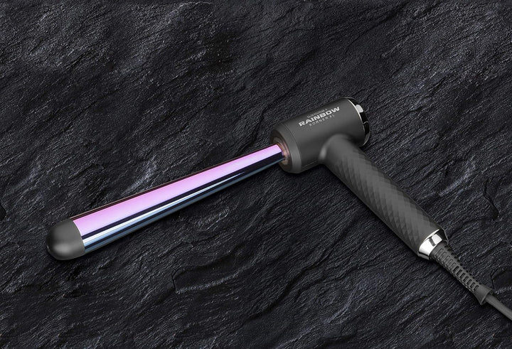 GAMMAPIU' Professioneller Lockenstäbe Korner XL Rainbow, Breite und Schmale Wellen, Lange Bewegungsu