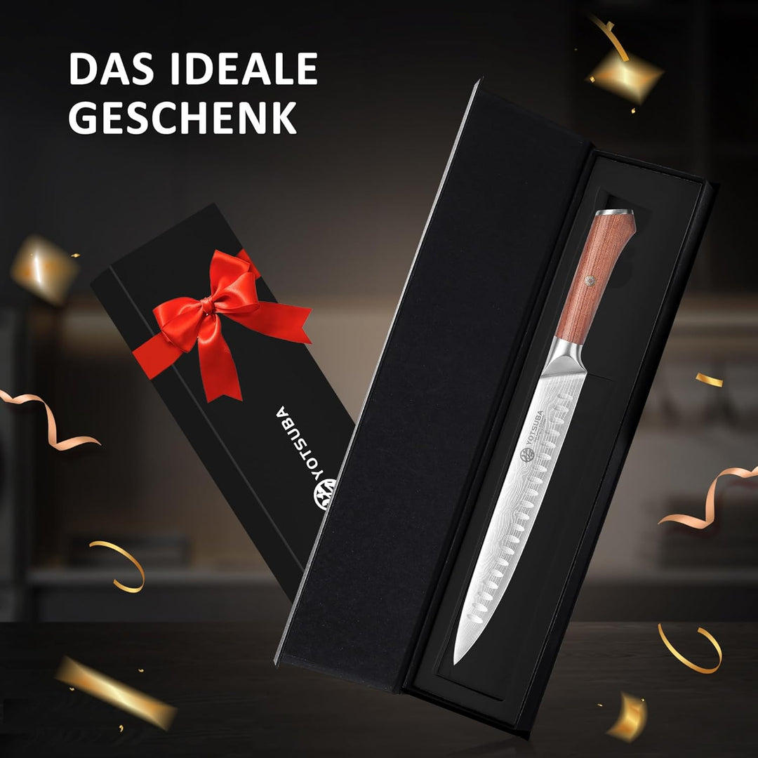 YOTSUBA Fleischmesser Kochmesser, 26cm scharf Tranchiermesser, Metzgermesser profi Messer Küchenmess