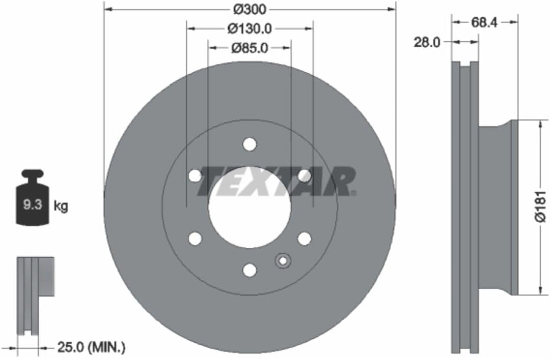 Textar 93143200 Bremsscheibe