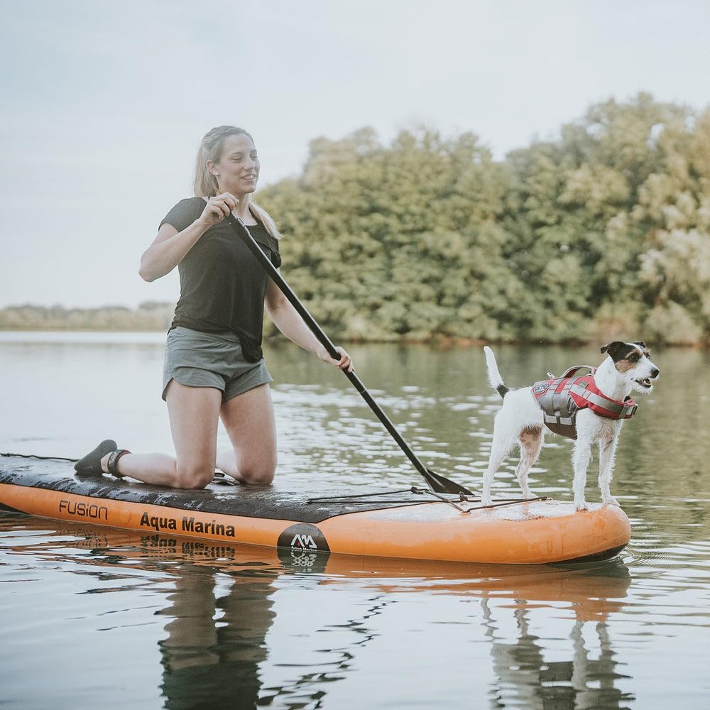 HUNTER Hunde-Schwimmweste MOSS, Farbe: rot, maximale Sicherheit durch starken Auftrieb, individuell