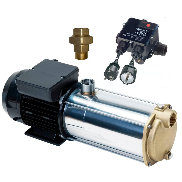 HAUSWASSERWERK SELBSTANSAUGENDE KREISELPUMPE PUMPE INNO-TEC 1250 mit Durchflusswächter- LEISE ENERGI