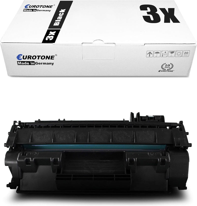 3X Eurotone XXL Toner kompatibel für Canon LBP 251 252 253 6300 6650 dw x DN ersetzt 3480B002 719H 3