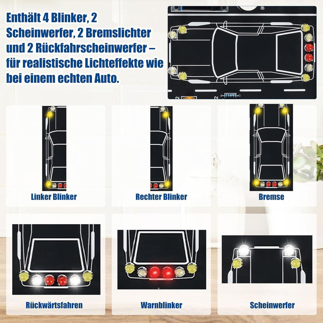 ElektoLoter Fahrsimulator Löt Bausatz, DIY Elektronik Bausatz mit Sounds und Lichter, STEM Lötbausät