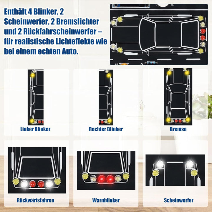 ElektoLoter Fahrsimulator Löt Bausatz, DIY Elektronik Bausatz mit Sounds und Lichter, STEM Lötbausät