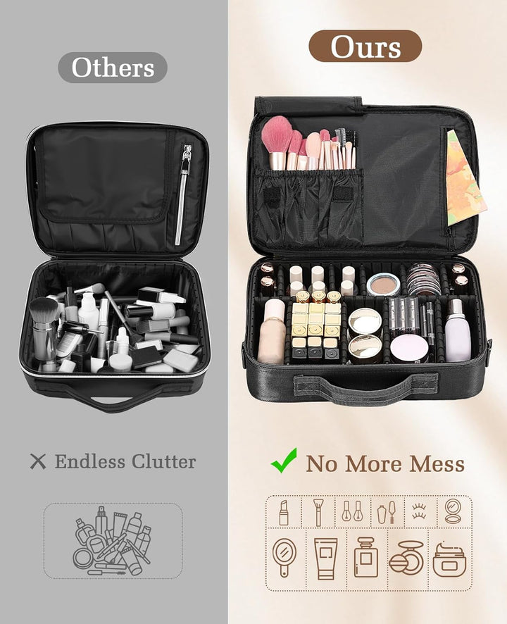 Luxspire Kosmetik Aufbewahrungsbox, Wasserdicht Kosmetikbeutel Reissverschluss Make-up Organizer Ver