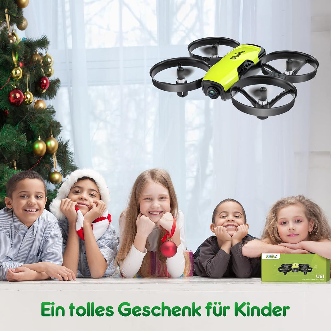 Loolinn | Drohne mit Kamera als Geschenk für Kinder - Mini Drohne Ferngesteuert mit Video & Fotos /