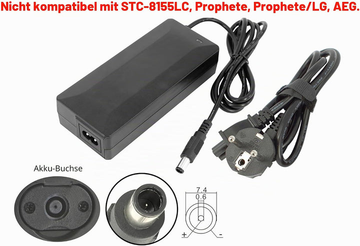 PowerSmart® 2A Netzteil Ladegerät für Vogue 36V Akku