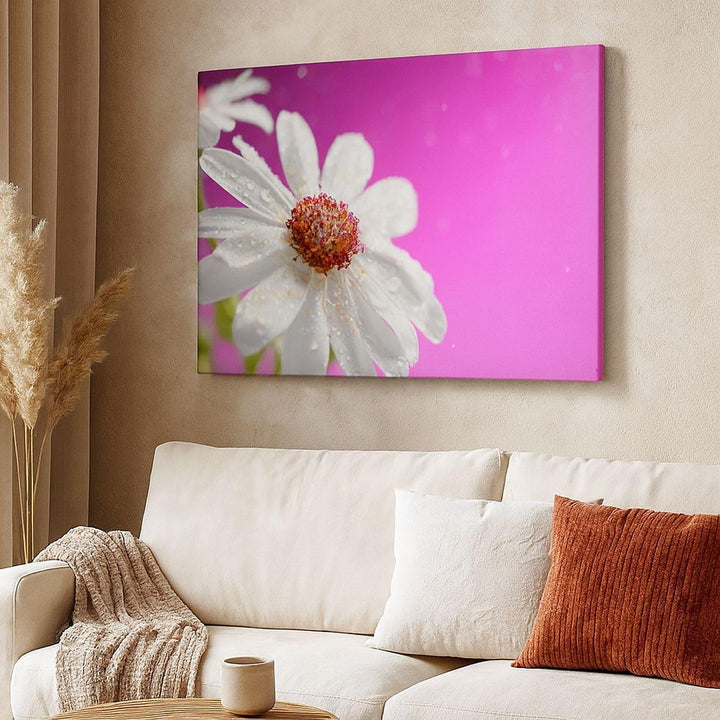 ARTTOR Bilder auf Leinwand 100x70cm Leinwandbild Blume frühling garten Gross Wanddeko Bild Schlafzim