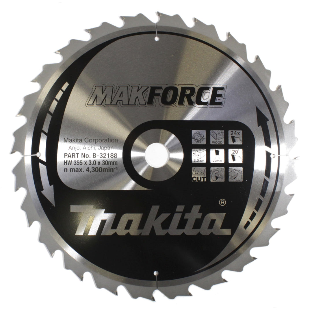 Makita MakForce Saegeblatt, 355 x 30 mm, 24Z, B-32188