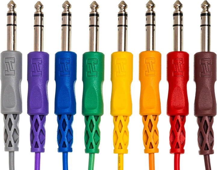 Hosa CSS-830, Balanced Patch Cables, 1/4 in TRS to Same, 1 ft 1 foot, 1 foot