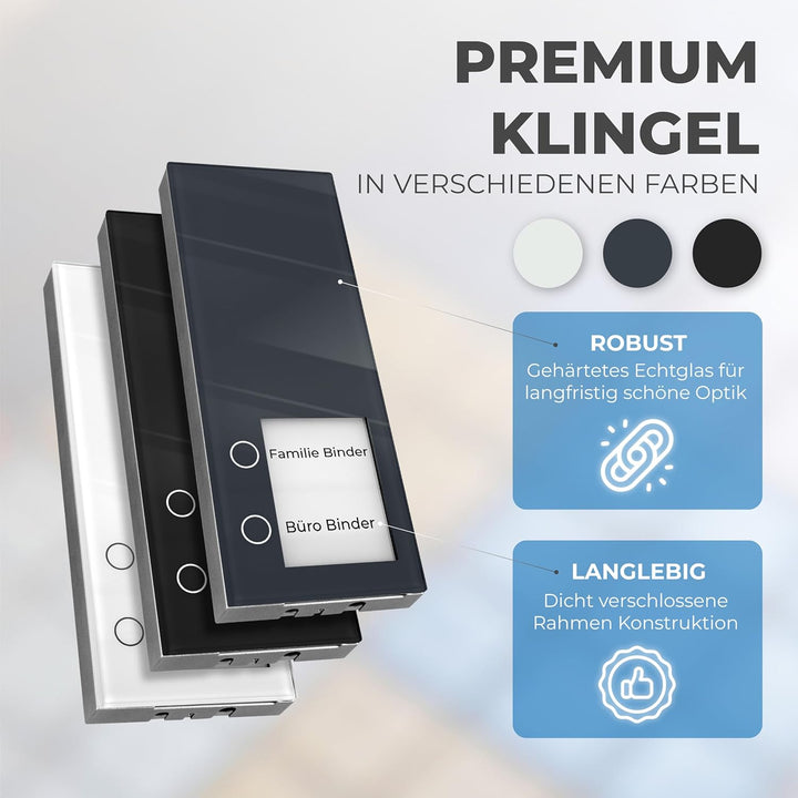 Slim DECT Farbe: Anthrazit von Telegärtner Elektronik l Clevere Türstation l per Knopfdruck mit der