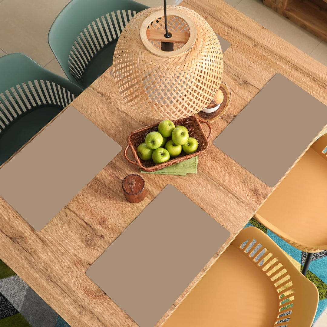KitchenYeah© Platzsets Abwaschbar 6-Teilig 45x30 cm Tischsets Platzdeckchen rutschfeste Platzset Unt