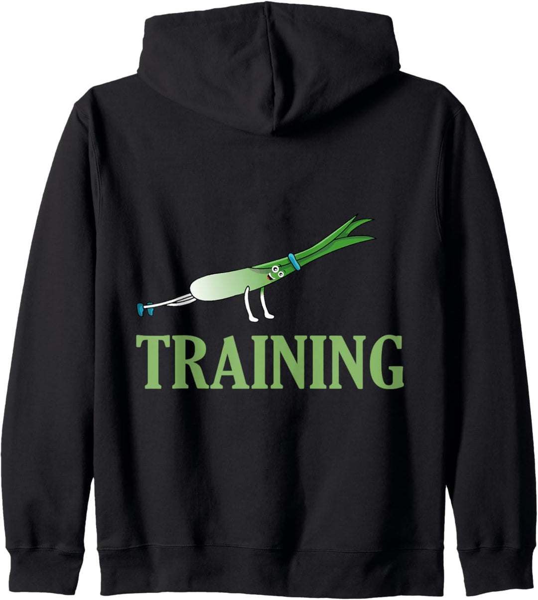 Lauch Training, Lauch Fitness, Lauch im Gym, lustiges Lauch Kapuzenjacke