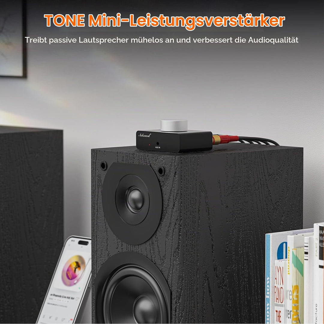 Nobsound Mini Bluetooth Stereo Verstärker: 50 W x 2 TPA3116 Endstufe, AUX- und Bluetooth-Eingänge, 2
