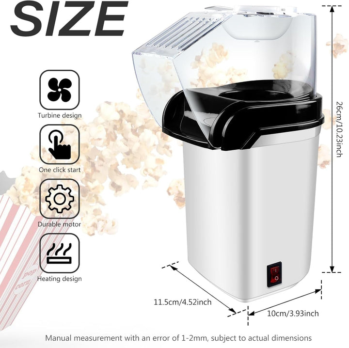 Popcornmaschine, Mini Popcorn Maker, Elektrische Popcornmaschine, Für Zuhause, 2 Minuten Schnelles,