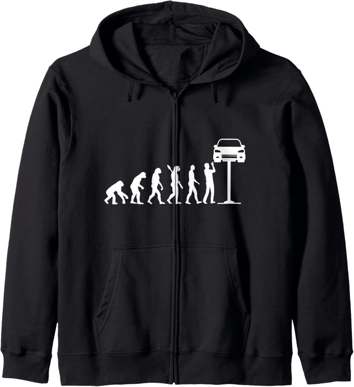 MECHANIKER EVOLUTION KFZ Mechaniker Werkstatt Team Autonarr Kapuzenjacke