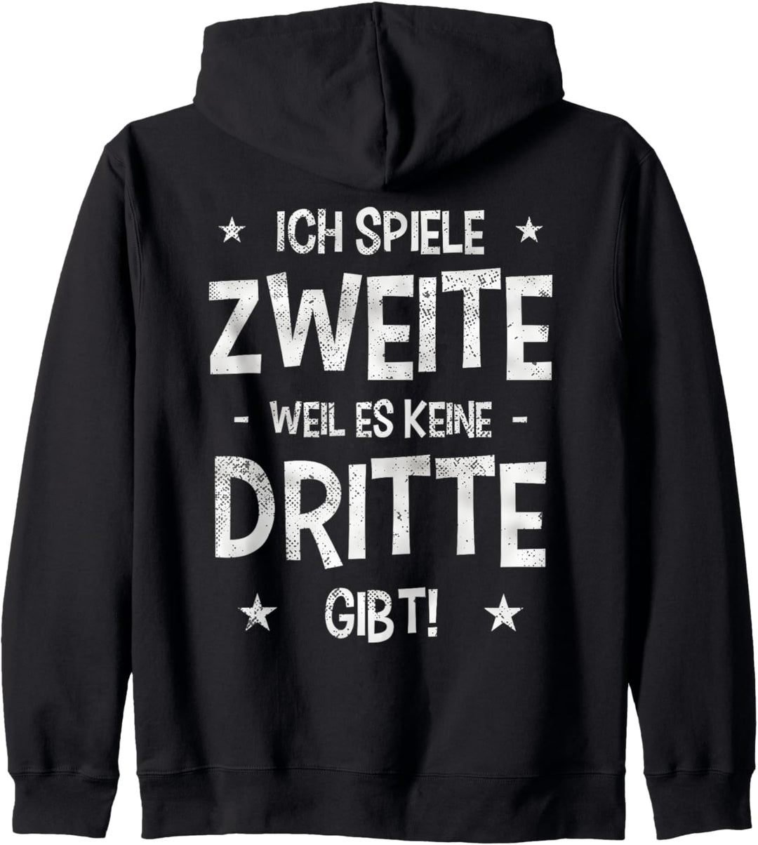 Lustiges Fussball Spiele Zweite Spruch Fussballclub Geschenk Kapuzenjacke