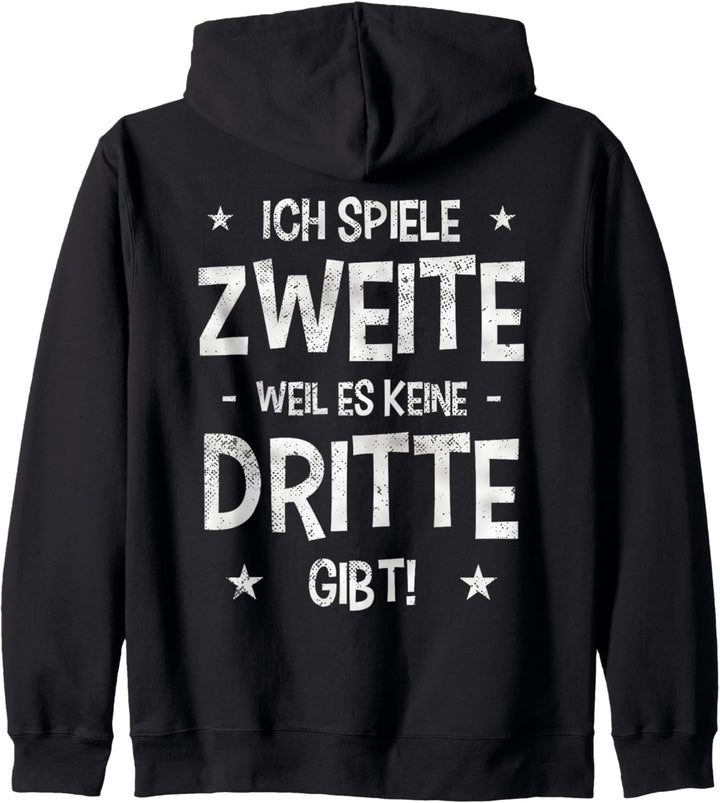 Lustiges Fussball Spiele Zweite Spruch Fussballclub Geschenk Kapuzenjacke