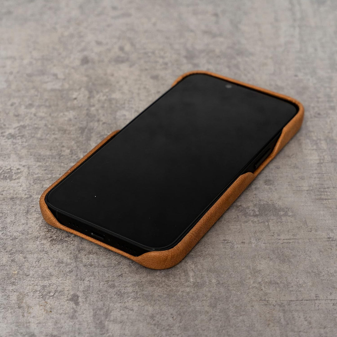 Porter Riley - Lederhülle für iPhone 11 (6.1"). Premium Ultra Dünn Echtleder Cover/Ledertasche/Backc