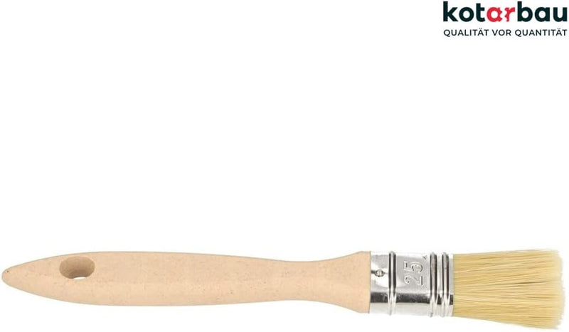 KOTARBAU® Farbpinsel Mit Holzgriff 25 mm 50 St. Alle Grössen Flachpinsel Beizen Lasur Farben Malerpi