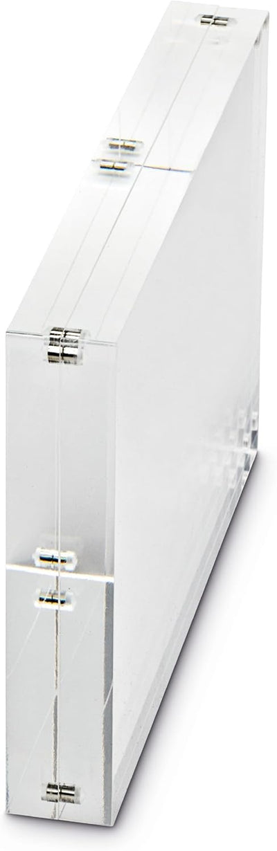 Maul Bilderrahmen MAULstyle aus Acryl 21,1 x 14,9 x 3 cm | Doppelseitiger Fotorahmen im Hoch- oder Q