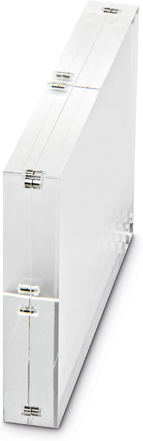 Maul Bilderrahmen MAULstyle aus Acryl 21,1 x 14,9 x 3 cm | Doppelseitiger Fotorahmen im Hoch- oder Q