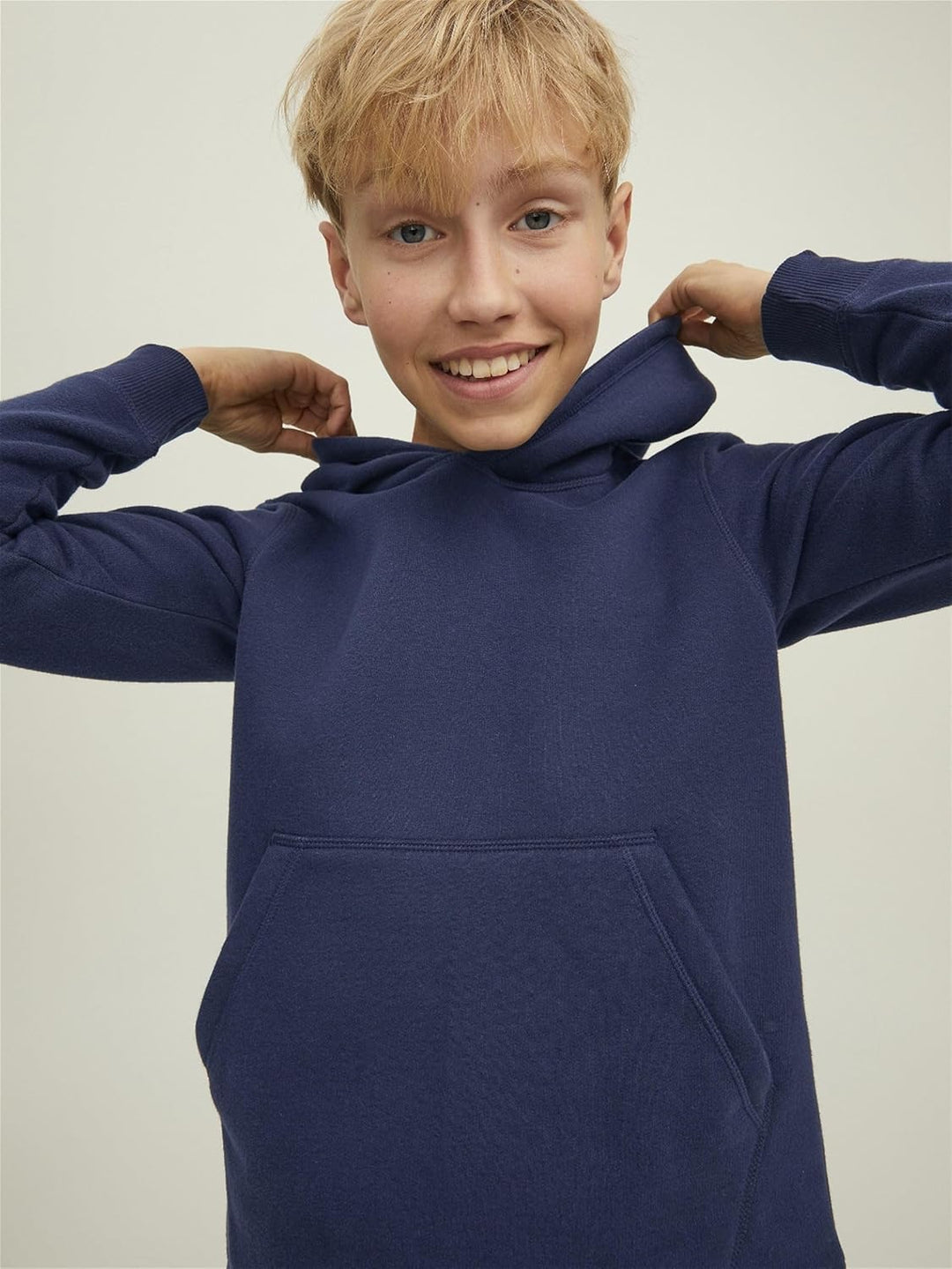 JACK & JONES Boy Kapuzenpullover Logo Kapuzenpullover Für Jungs 140 Navy Blazer, 140 Navy Blazer