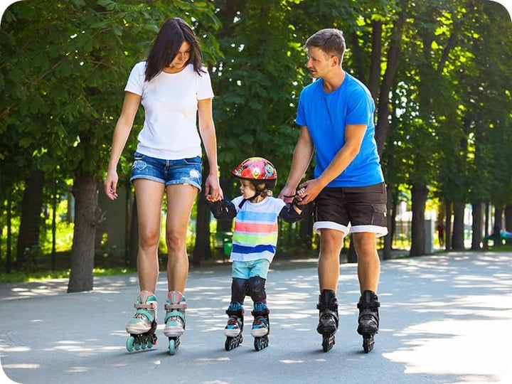meteor Rox sichere verstellbare Kinder Inline‑Skates – Inliner für Mädchen Jungen – ABEC‑7 Carbonlag