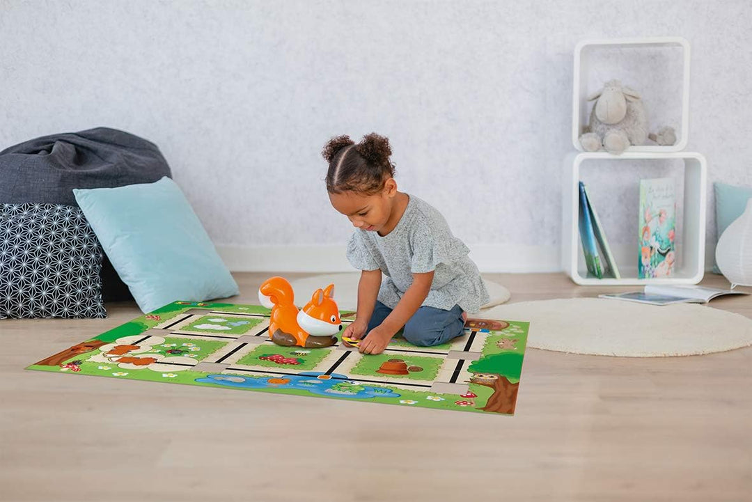 Smoby 190103WEB Jouet d'Eveil Interaktiver Fuchs Foxy – 2 Spielmodi – Lernen, Programmierung und Ric